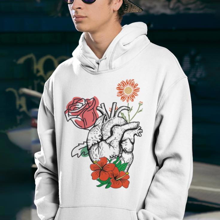 Flower Heart Spring Happy Youth Hoodie