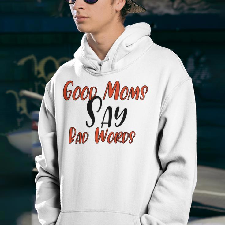 Good Moms Say Bad Words Funny Youth Hoodie