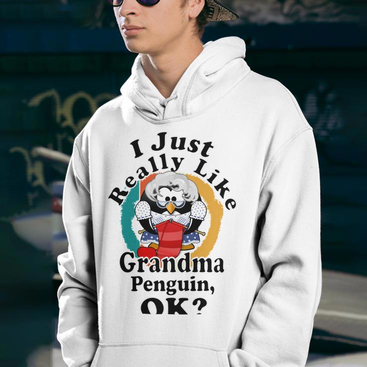 I Really Like Grandma Penguin Ok Youth Hoodie