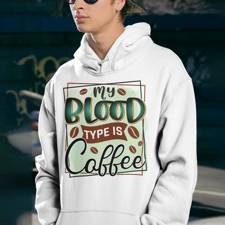 My Blood Type Is Coffee Funny Graphic Design Youth Hoodie