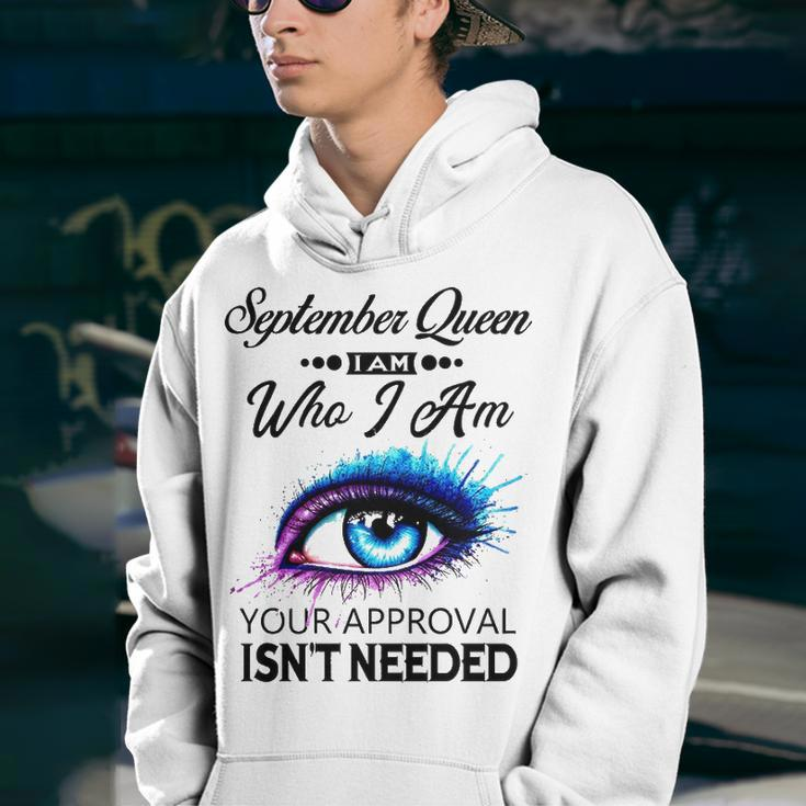 September Queen I Am Who I Am September Girl Woman Birthday Youth Hoodie