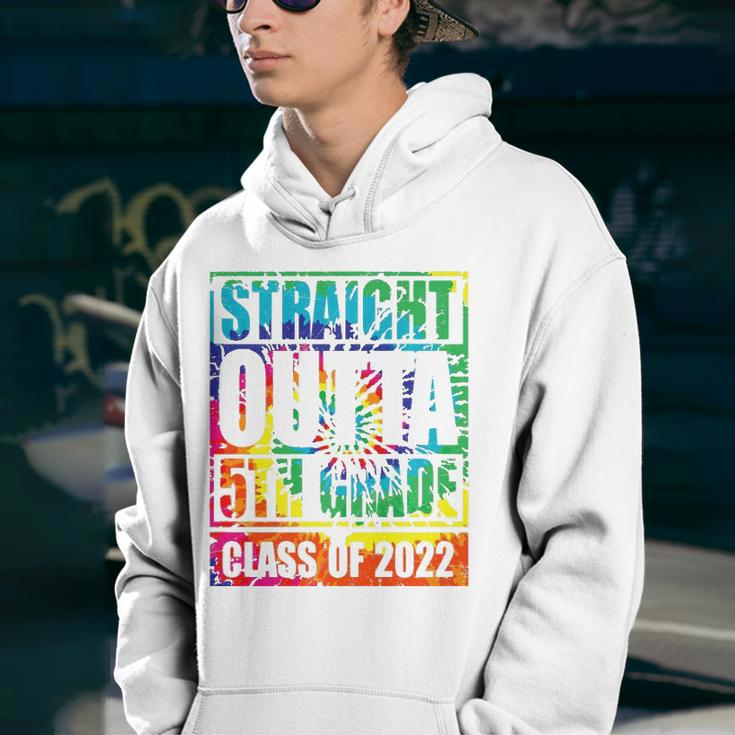 Straight Outta 5Th Grade Class Of 2022 Graduation Tie Dye Youth Hoodie