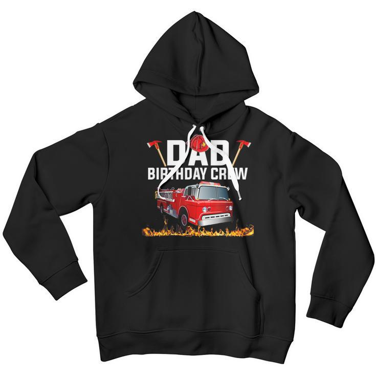 Dad Birthday Crew Fire Truck Firefighter Fireman Party V2 Youth Hoodie