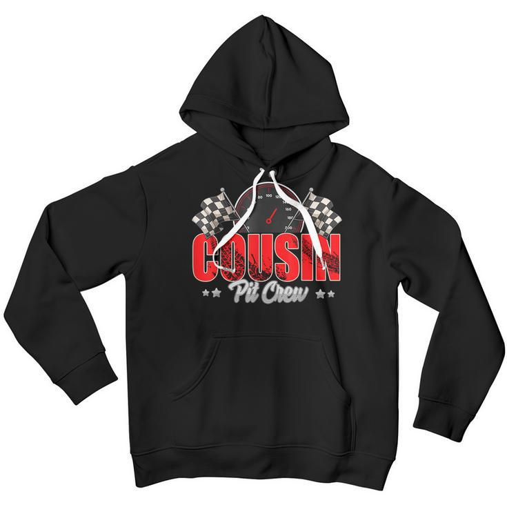 Family Race Car Cousin Pit Crew Birthday Theme Cousin Party Youth Hoodie