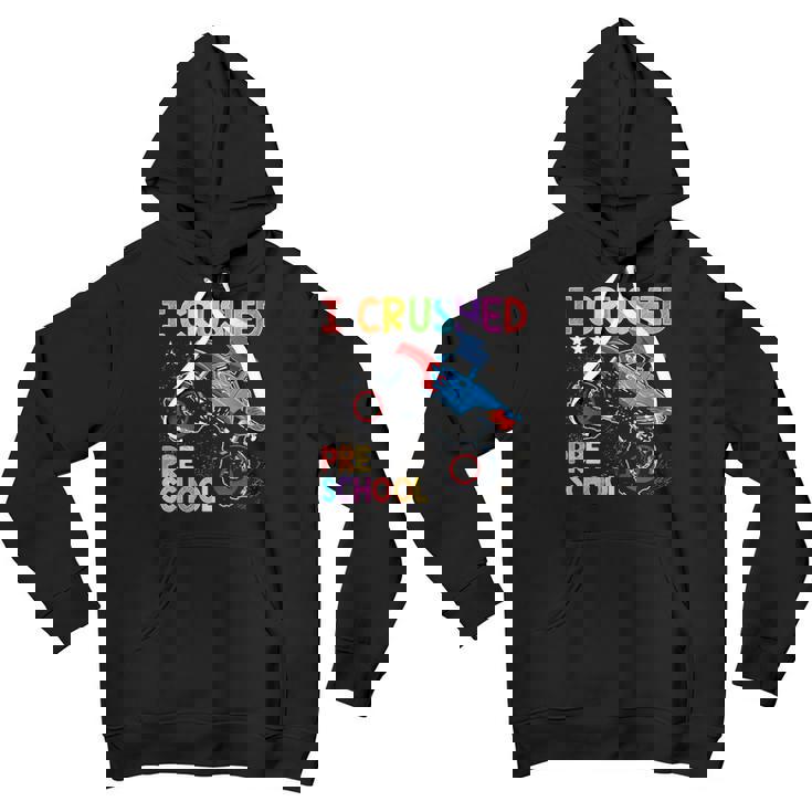 I Crushed Pre-School Monster Truck Graduation Gift Boys Youth Hoodie