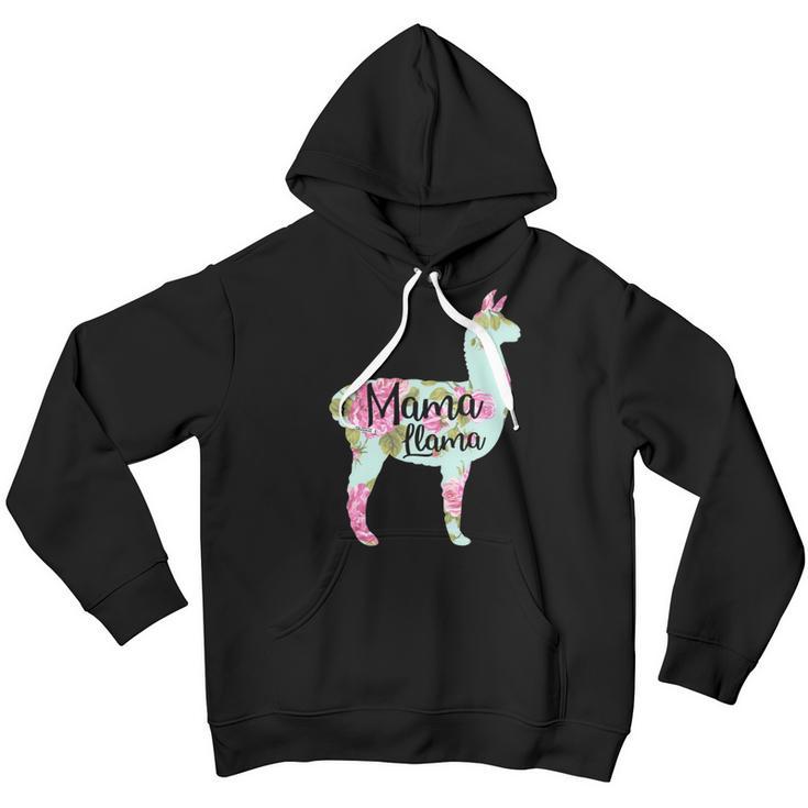 Mama Llama Floral V2 Youth Hoodie