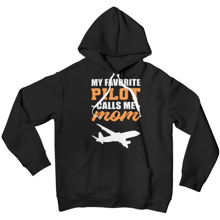 My Favorite Pilot Calls Me Mom - Airplane Son Youth Hoodie