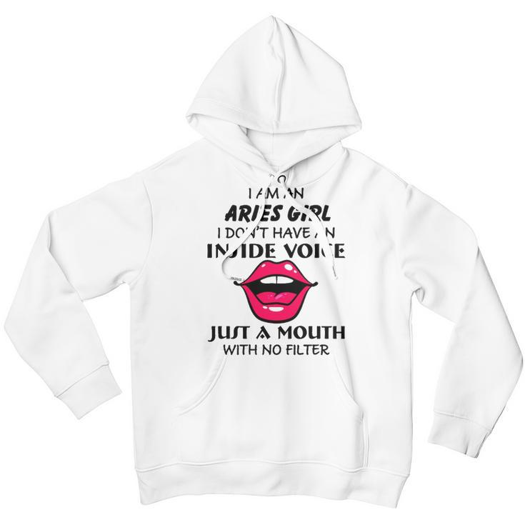 Aries Girl Birthday I Am An Aries Girl I Dont Have An Inside Voice Youth Hoodie