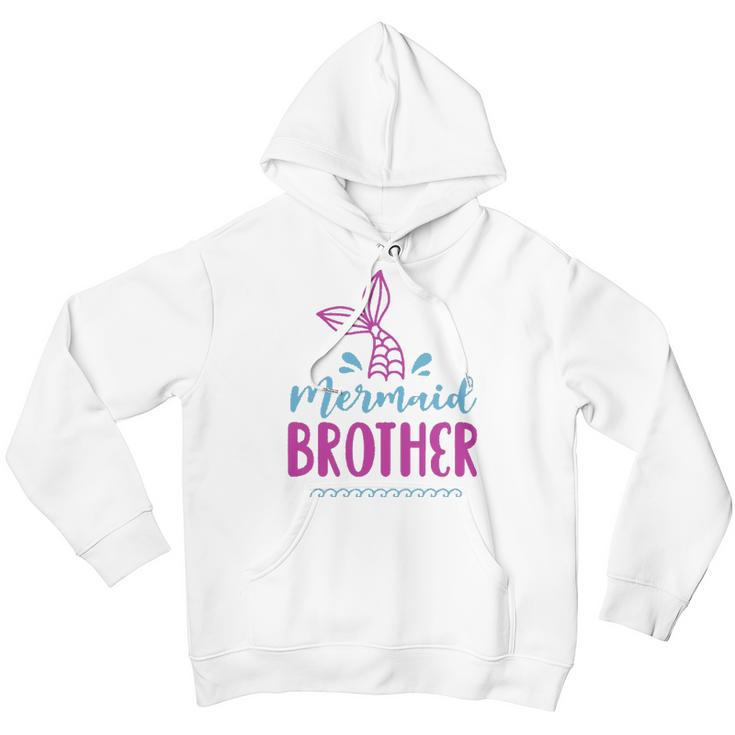 Birthday Mermaid Brother Matching Family For Boys Youth Hoodie