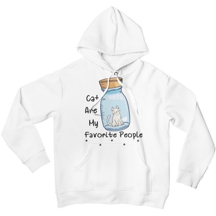 Cat Are My Favorite People Cat Lover Pet Lover Funny Gift Cat Mama Cat Lover Gift Youth Hoodie