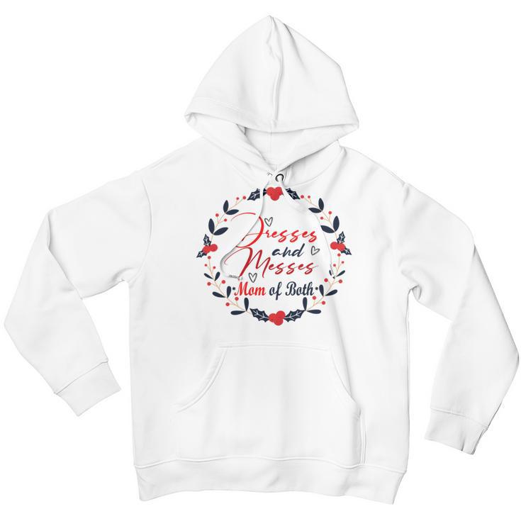 Dresses And Messes Mom Of Both Mother Day Gift Cute Gift Youth Hoodie