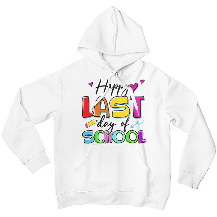 Happy Last Day Of School Graduation Students And Teacher Youth Hoodie