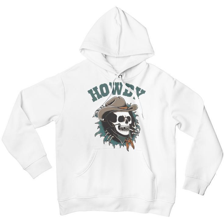 Howdy Cowboy Skull Western Rodeo Vintage Country Southern Youth Hoodie