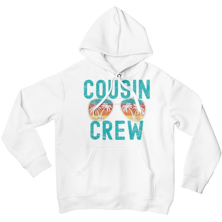 Kids Cousin Crew Family Vacation Summer Vacation Beach Sunglasses Youth Hoodie