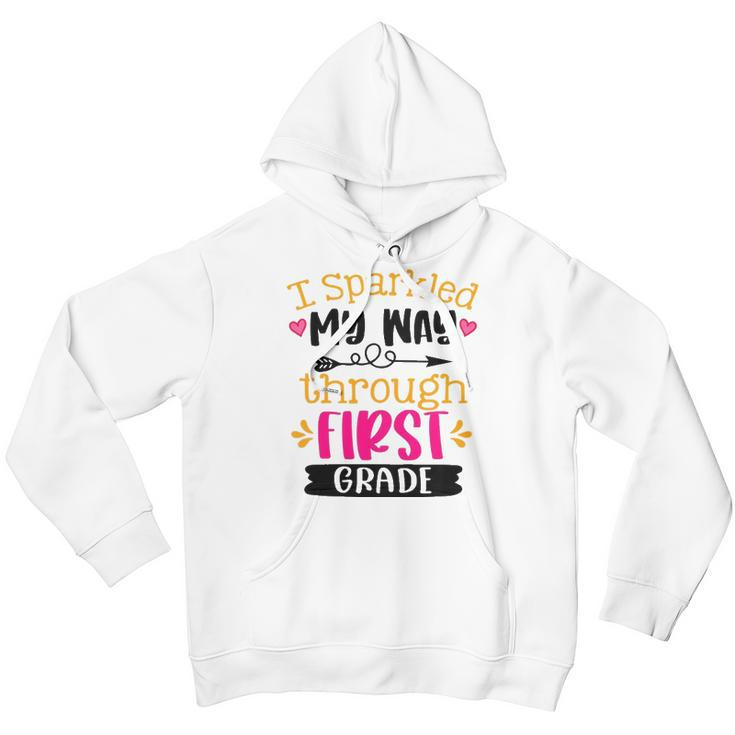 Kids I Sparkled My Way Through First Grade Last Day Of School Youth Hoodie