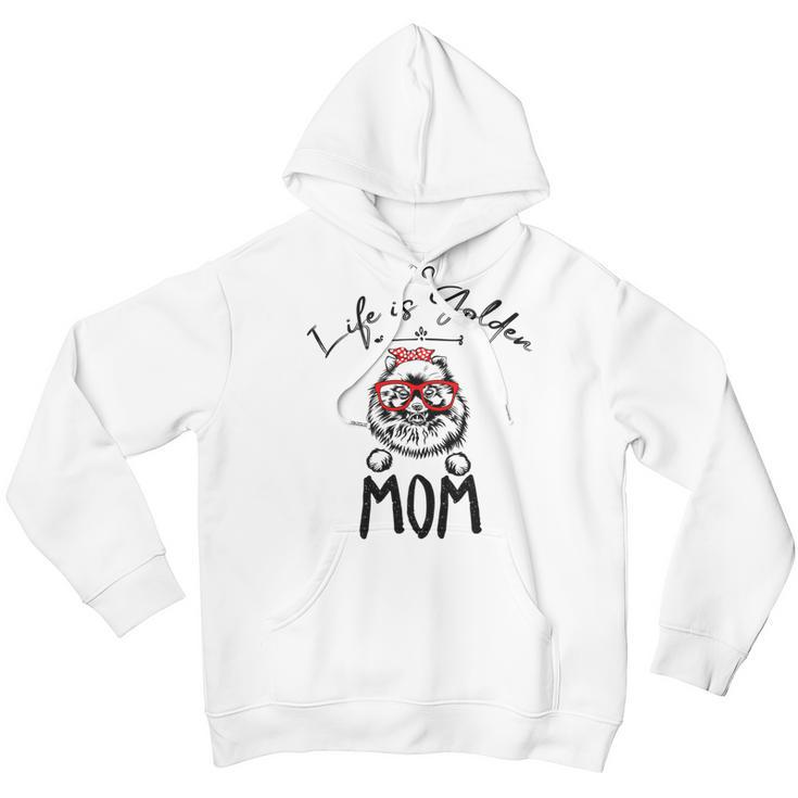 Life Is Golden Mom Funny Pomeranian Mom Youth Hoodie