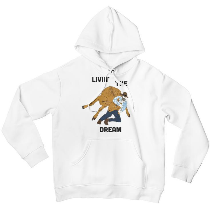 Livin The Dream Rodeo Cowboy Youth Hoodie