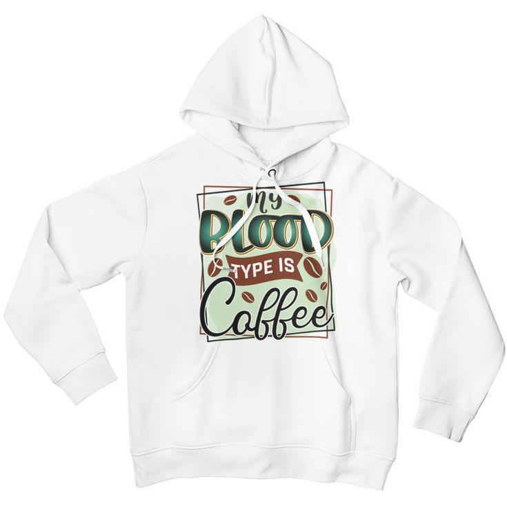 My Blood Type Is Coffee Funny Graphic Design Youth Hoodie