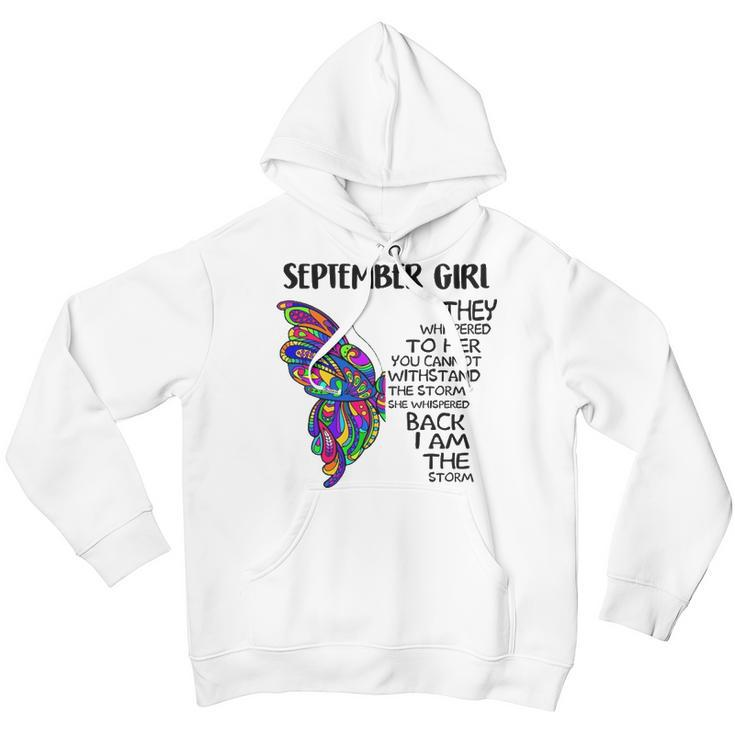 September Girl Birthday I Am The Storm Youth Hoodie