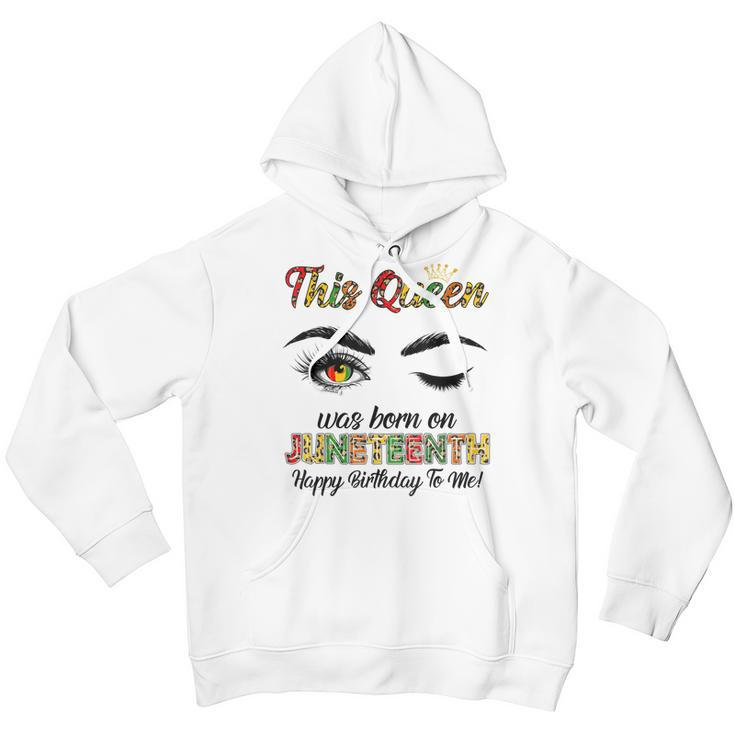 This Queen Was Born On Juneteenth Happy Birthday Black Girl Youth Hoodie