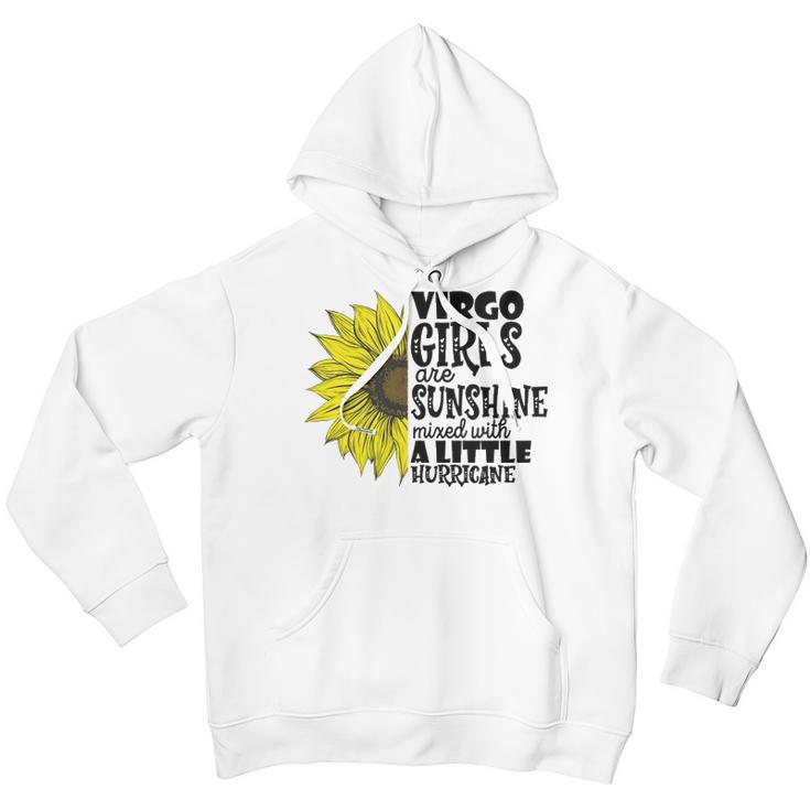 Virgo Girls Are Sunshine Mixed With A Little Hurricane V2 Youth Hoodie