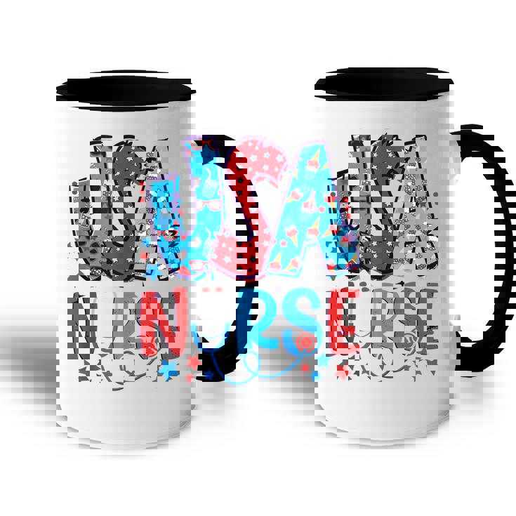 4Th Of July Usa Nursery American Nurse 2022 Patriotic Nurse  Accent Mug