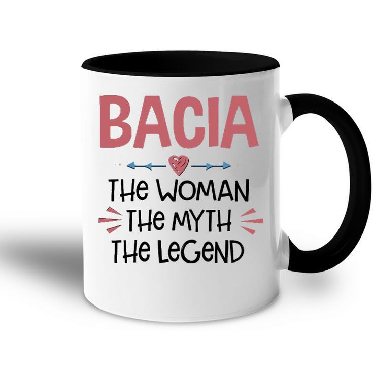 Bacia Grandma Gift   Bacia The Woman The Myth The Legend Accent Mug