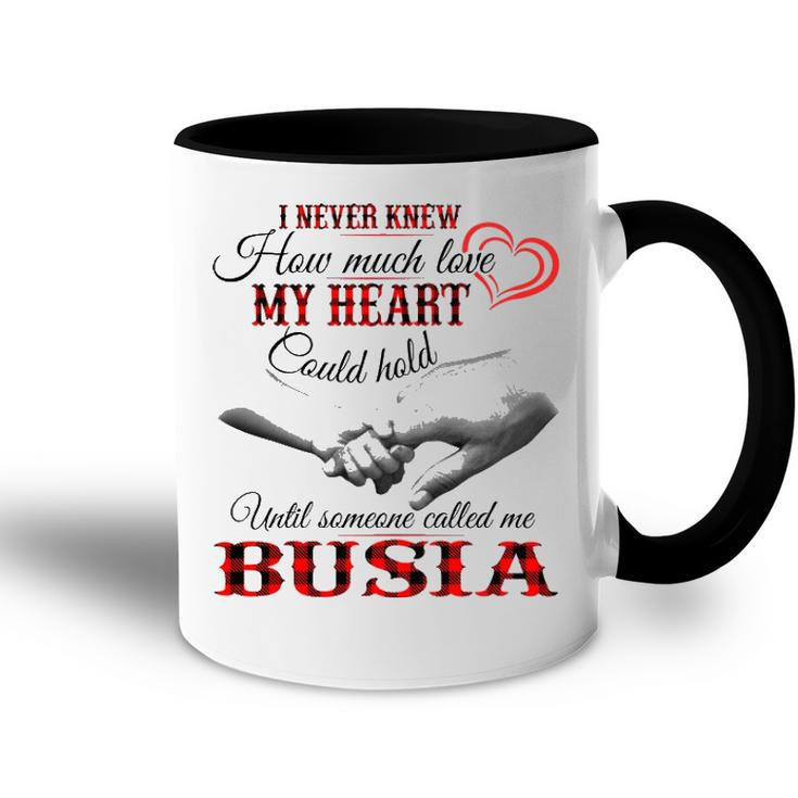 Busia Grandma Gift   Until Someone Called Me Busia Accent Mug