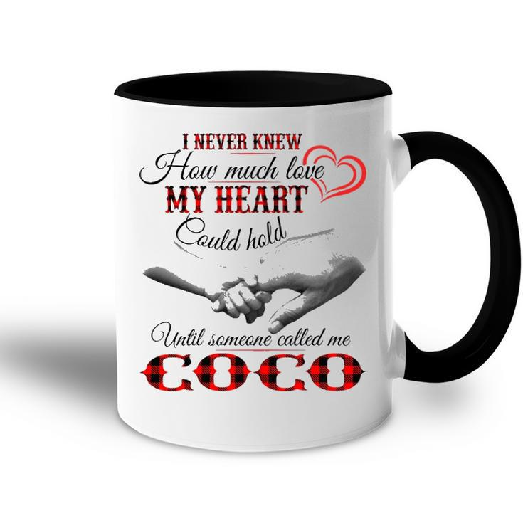 Coco Grandma Gift   Until Someone Called Me Coco Accent Mug