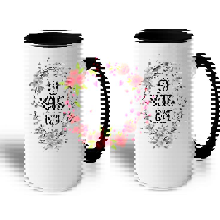 Floral 60 Years Old 60Th Birthday Women 60 Years Loved  Accent Mug