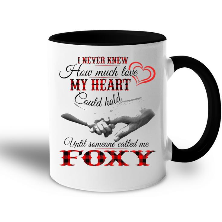 Foxy Grandma Gift   Until Someone Called Me Foxy Accent Mug
