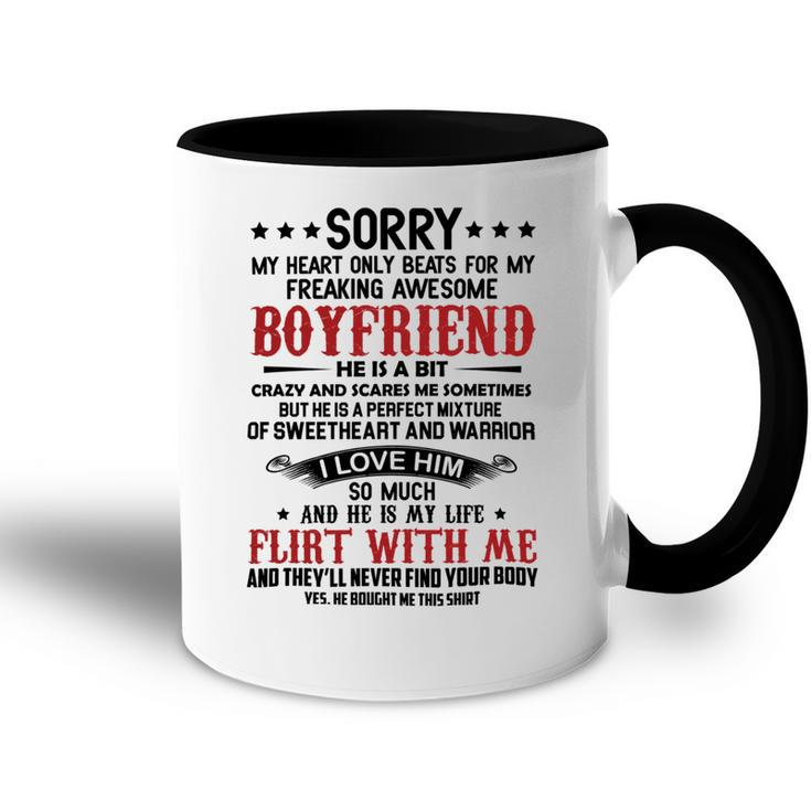Freaking Awesome Boyfriend  V2 Accent Mug
