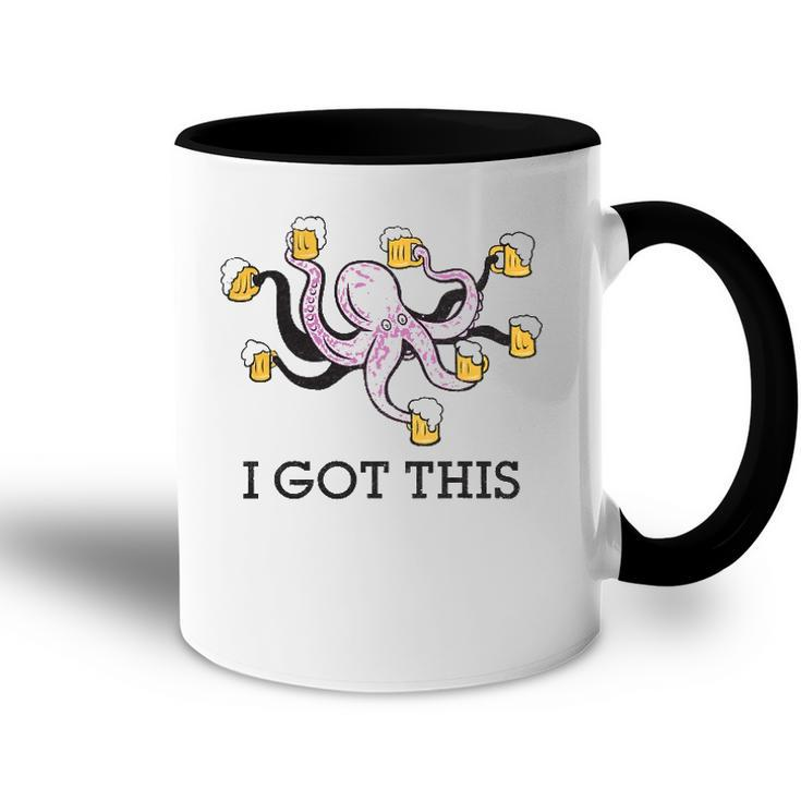 I Got This Funny Beer Octopus Bartender Server Accent Mug