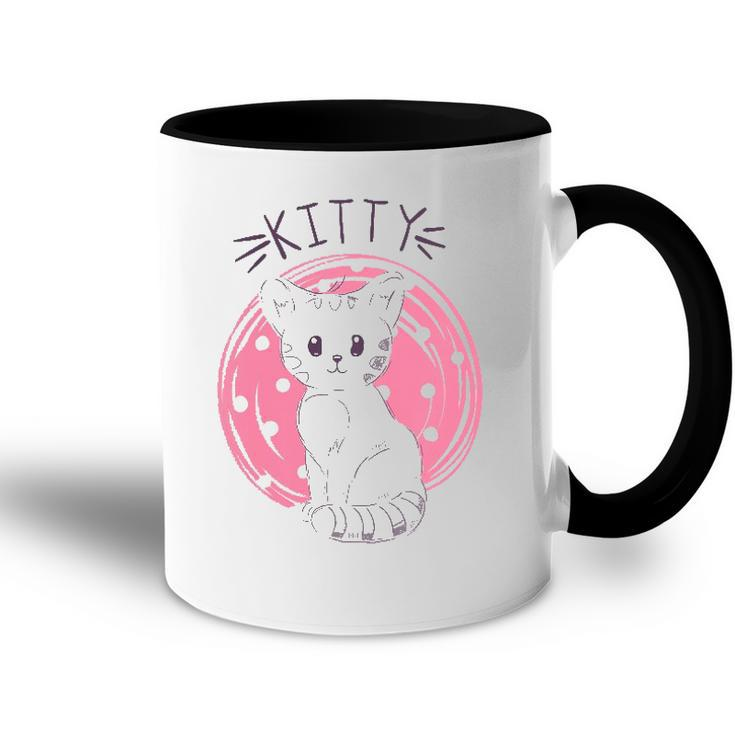 Kids Cat Kitten Kitty Girl Accent Mug