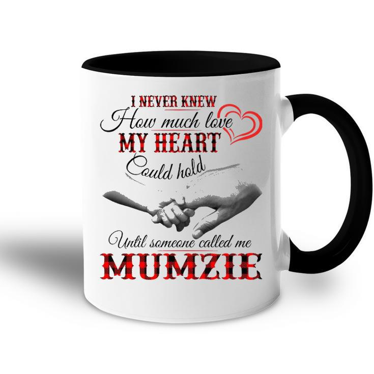 Mumzie Grandma Gift   Until Someone Called Me Mumzie Accent Mug