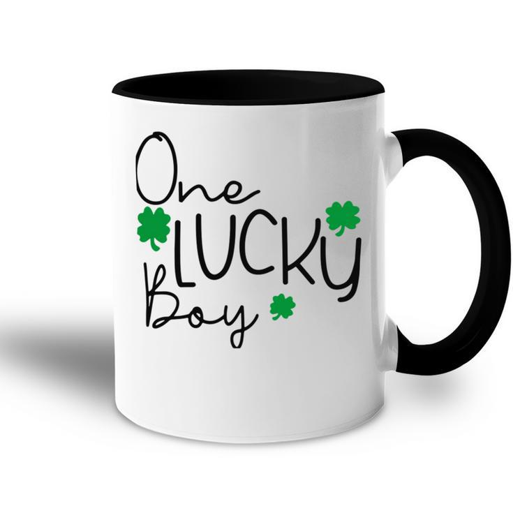 One Lucky Boy Funny St Patrick Day Accent Mug