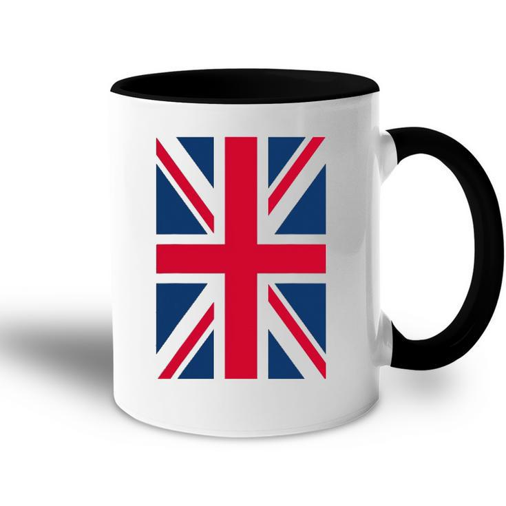 Uk Women Men Cool Vertical British Union Jack Flag Accent Mug