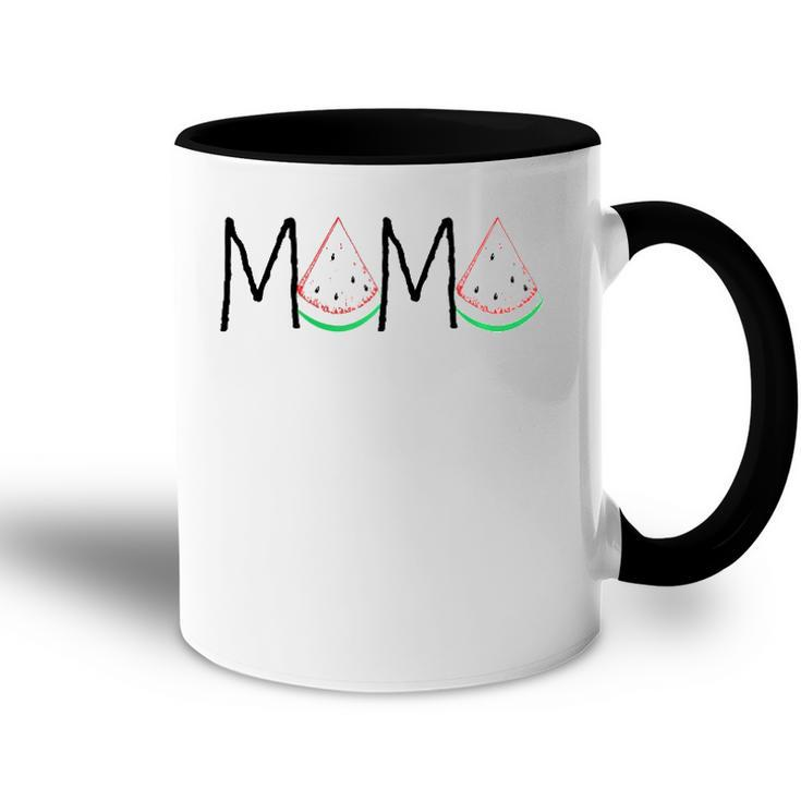 Watermelon Mama - Mothers Day Gift - Funny Melon Fruit  Accent Mug