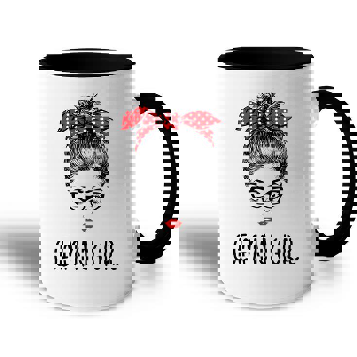 Wink Eye Woman May June Gemini Girl Birthday  Women  Accent Mug