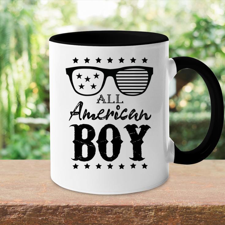 All American Boy 4Th Of July Boys Kids Sunglasses Family Accent Mug