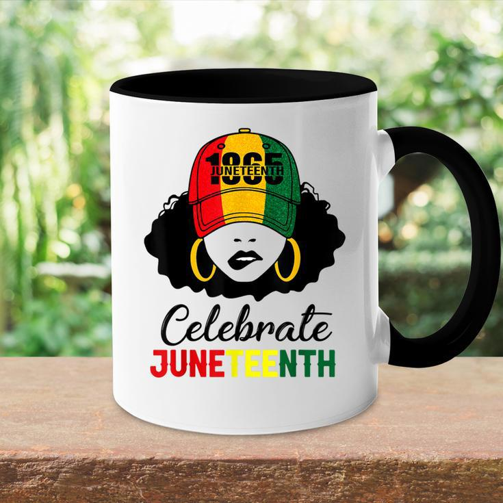 Celebrate Junenth 1865 Black Girl Magic Melanin Women Accent Mug