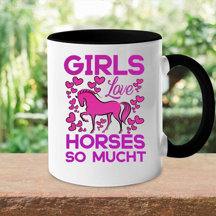 Girls Love Hhoresed So Much Accent Mug