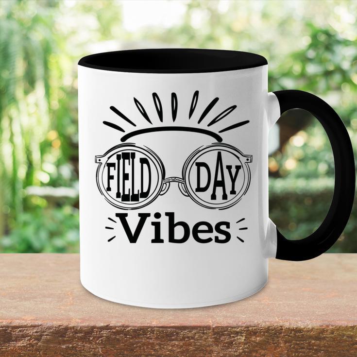 Happy Field Day Field Day Tee Kids Graduation School Fun Day V8 Accent Mug