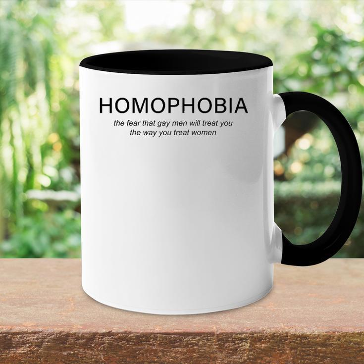 Homophobia Feminist Women Men Lgbtq Gay Ally Accent Mug