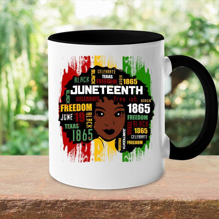 Juneteenth Girl Shirt Accent Mug