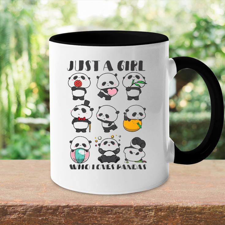 Just A Girl Who Loves Pandas For Women Lover Panda Accent Mug