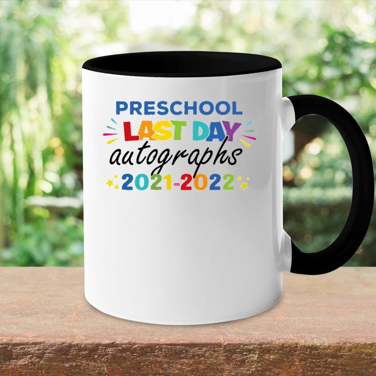 Last Day Autographs For Preschool Kids And Teachers 2022 Preschool Accent Mug