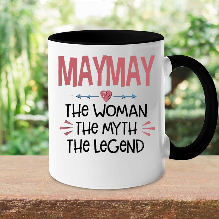 Maymay Grandma Gift Maymay The Woman The Myth The Legend Accent Mug