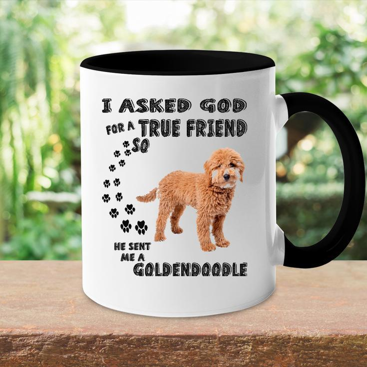 Mini Goldendoodle Quote Mom Doodle Dad Art Cute Groodle Dog Accent Mug