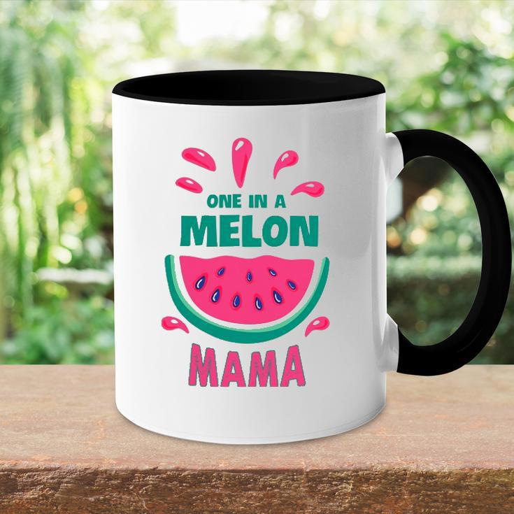 One In A Melon Mama Watermelon Funny Family Matching Mothers Day Accent Mug